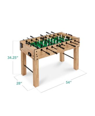 Full Size 54in Regulation Foosball Table for Home, Game Room w/ 2 Balls, 2 Cup Holders