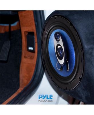 6.5" Three-Way Sound Speaker System 180W RMS 360W Power Handling 4 Ohm Impedance for Car Audio PL63BL