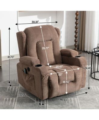 Power Lift Recliner for Elderly with Heat, Massage, USB Port, Side Pocket & Infinite Positions – Ideal Living Room Chair for Comfort