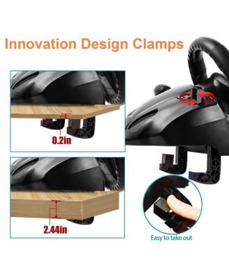 PC Racing Wheel with Pedals – 270&deg; Driving Force Simulator Steering Wheel, Dual Vibration, Compatible with Xbox, PS4, PS3, Nintendo Switch & Android