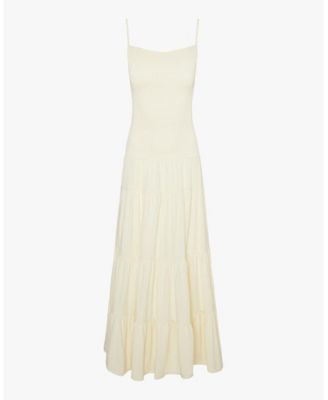 Smocked Drop Waist Maxi Dress