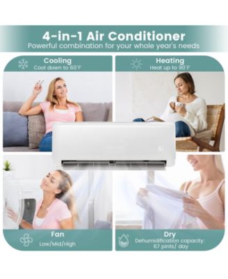 17000 BTU Mini Split Air Conditioner 21 SEER2 AC Unit w/ Heat Pump Energy Star Certified
