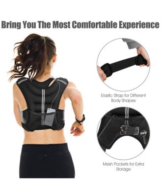 Training Weight Vest Workout Equipment with Adjustable Buckles and Mesh Bag