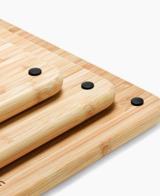 Folio Steel 3-Pc. Bamboo Cutting Board Set