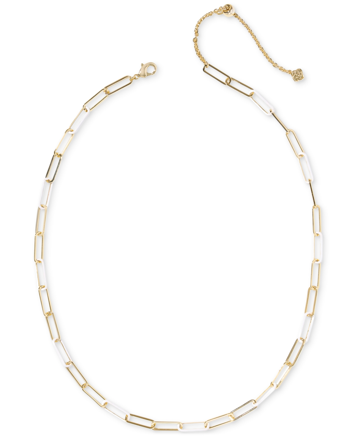 Kendra Scott Ainsley Convertible Chain Necklace, 20" + 3" Extender In White