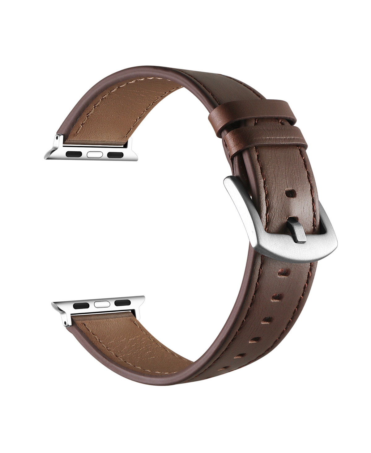 Posh Tech Drake Leather Band For Apple Watch In Brown