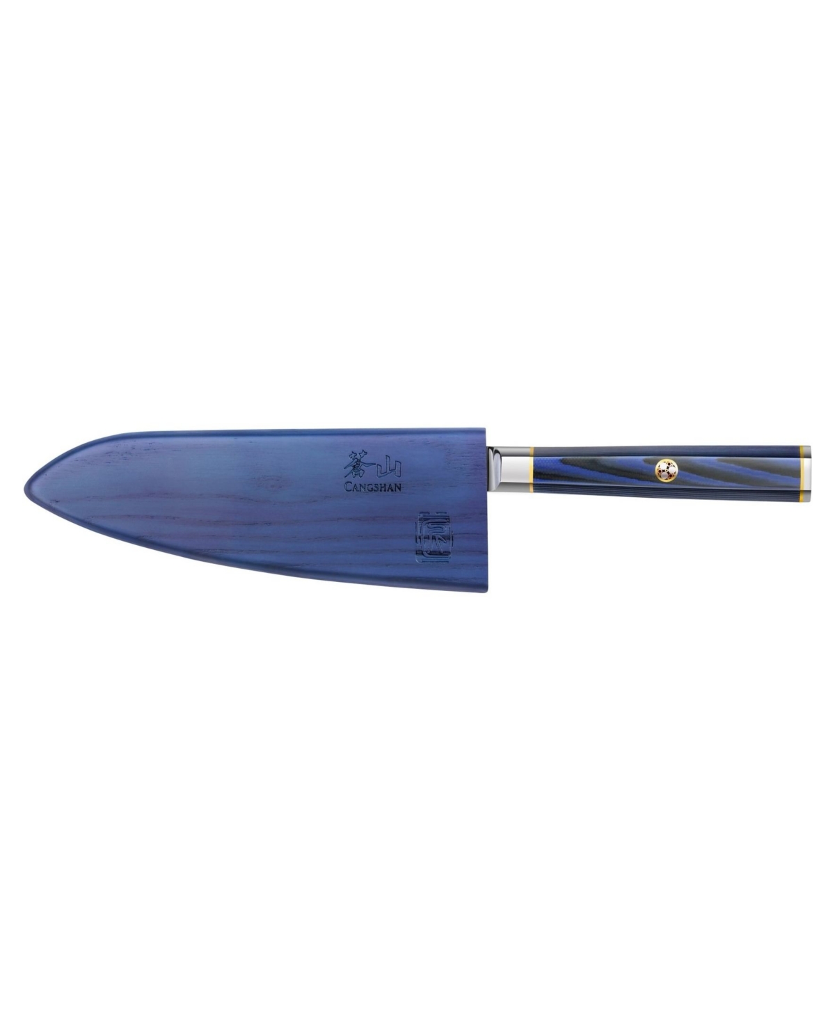 Cangshan Kita Series 5.5" Prep Utility Knife With Sheath In Blue