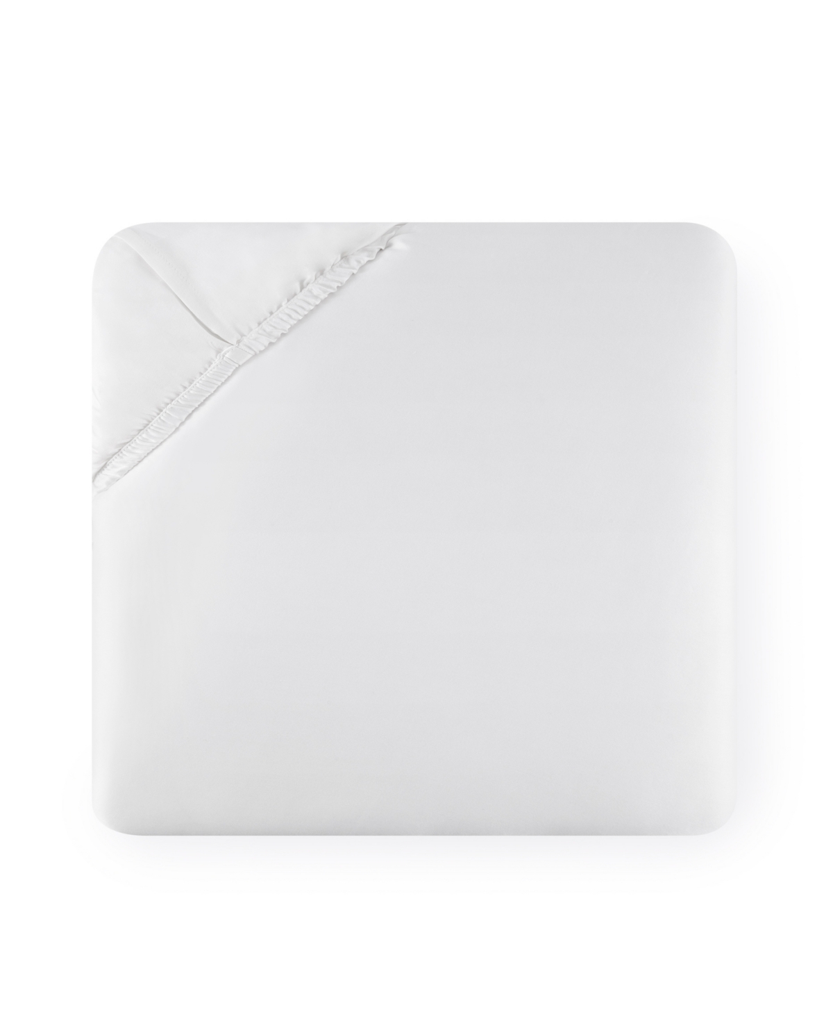 Sferra Fiona Cotton Fitted Sheet, Full In White