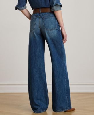 Women's High-Rise Wide-Leg Rigid Denim Jeans