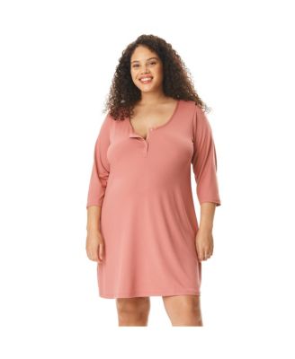 Motherhood Women's Maternity Sleep Henely Nightgown with Nursing Access