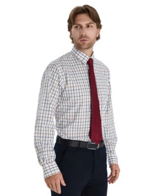Men's Windowpane Plaid Shirt, Macy's Exclusive