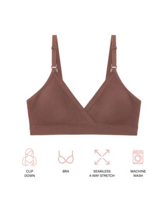 Motherhood Women's Maternity Wireless Seamless Wrap Nursing Bra