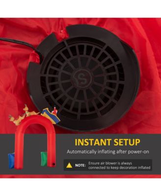 9ft Inflatable Christmas Arch with Built-in LED for Garden Lawn Party