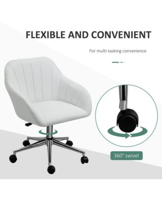 Mid-Back Home Office Chair w/ Tub Seat Design, Adjustable Height,