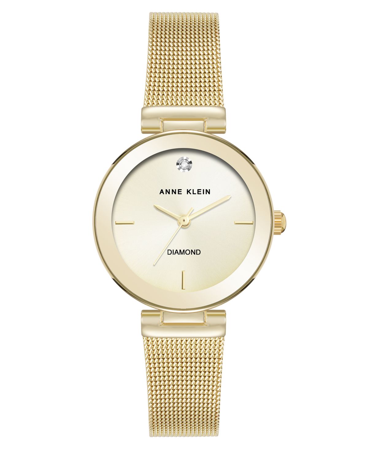 Женские кварцевые золотистые часы с сеткой из нержавеющей стали, 30 мм