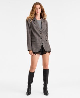 Women's Plaid Blazer, Macy's Exclusive