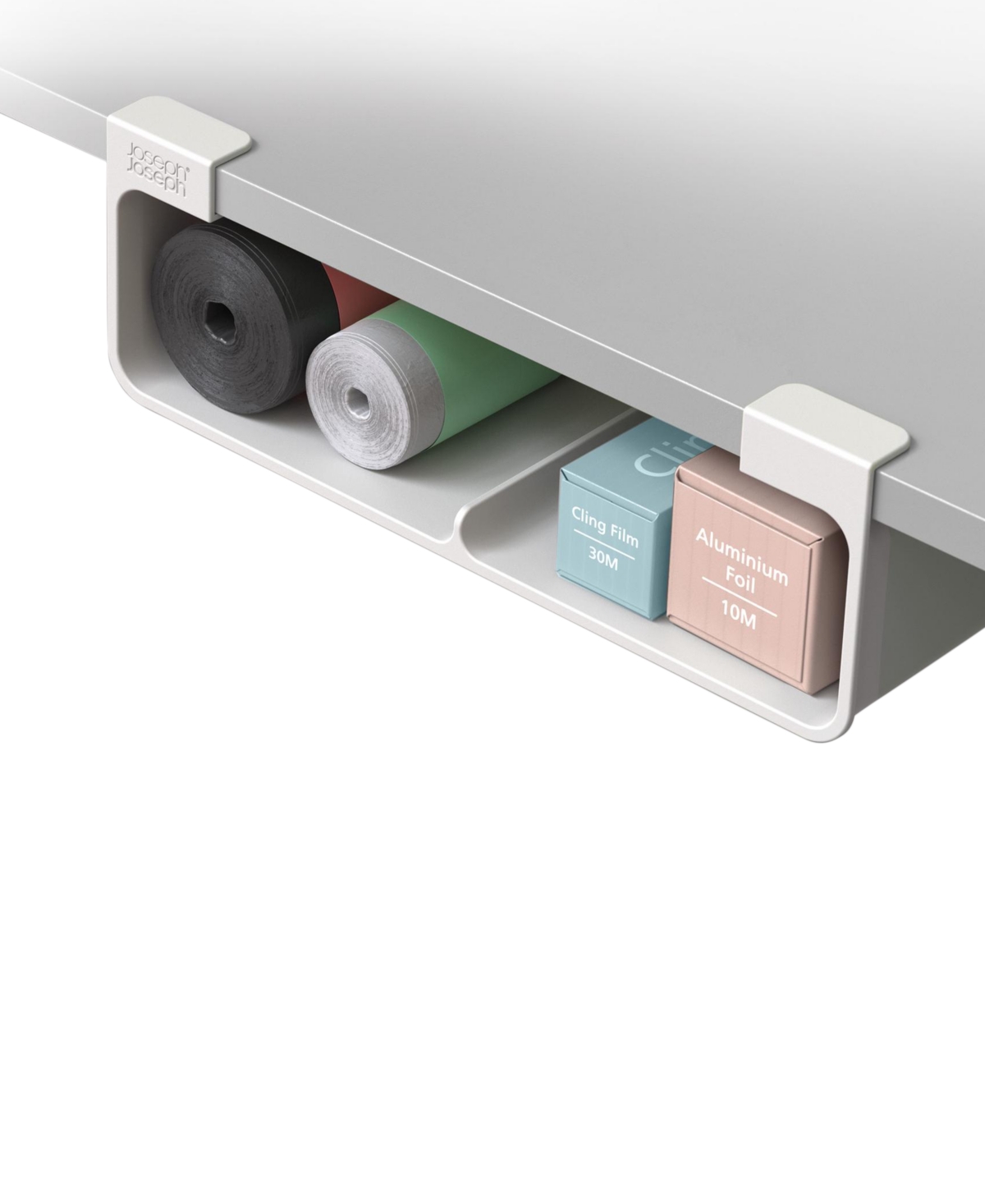 Joseph Joseph Cupboard Store Under-shelf Large Film, Foil And Bag Organizer In Gray