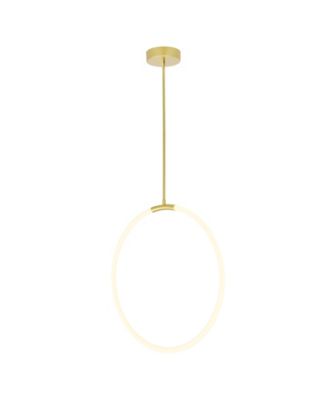 26" Metal Hoops 1 Light LED Chandelier