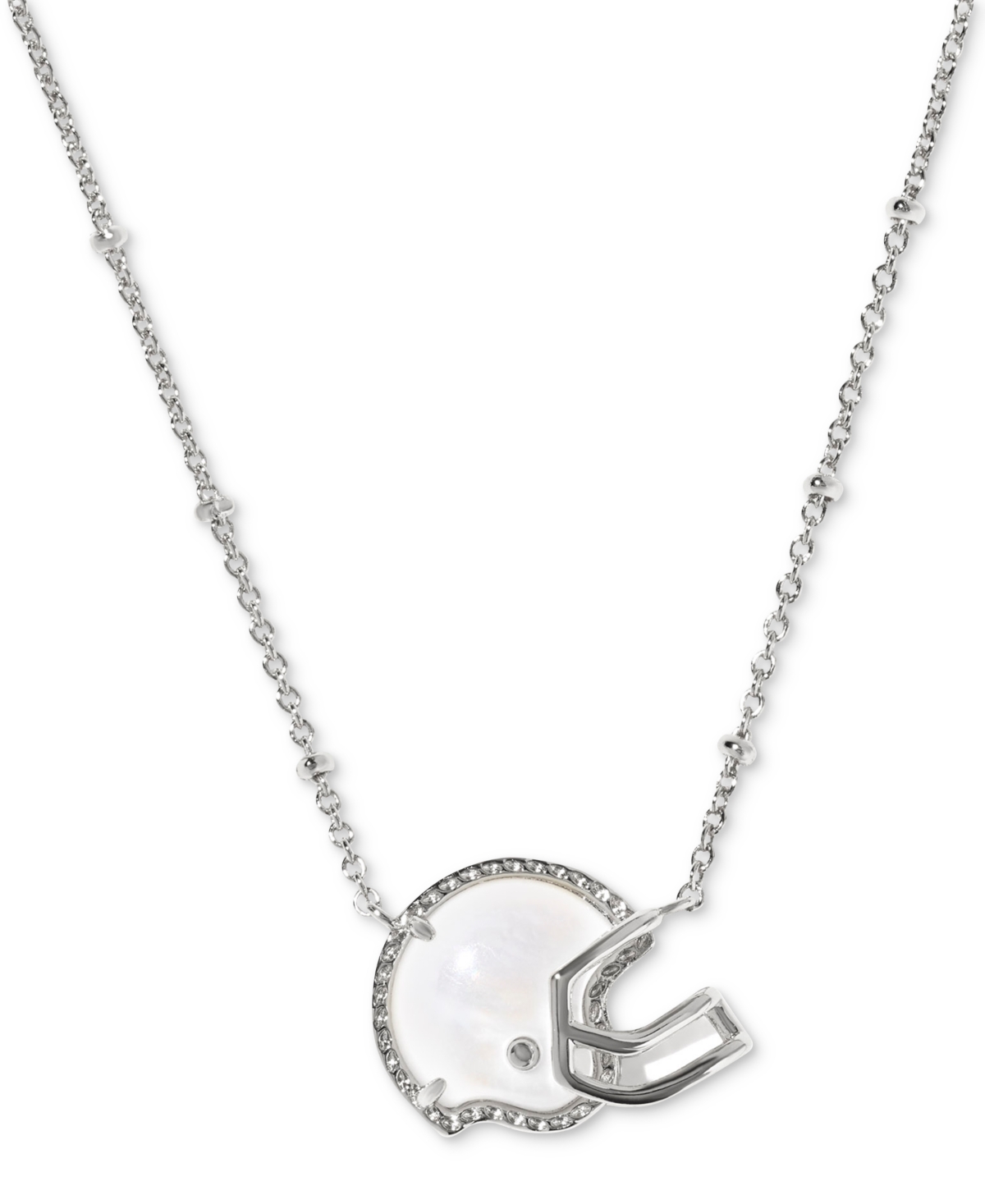 Kendra Scott Football Helmet Short Pendant Necklace, 16" + 3" Extender In Brown