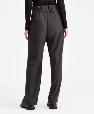Women's Buckle-Tab Pleated Trousers, Macy's Exclusive