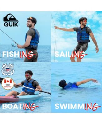 USCG Approved Men's Life Vest, Light-Weight EPE Foam and Drain Holes