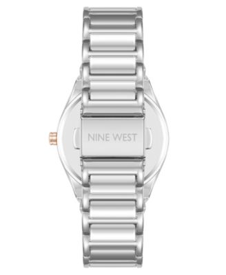 Women's Quartz Easy-to-Read Gray and Two-Tone Metal Alloy Watch, 34mm