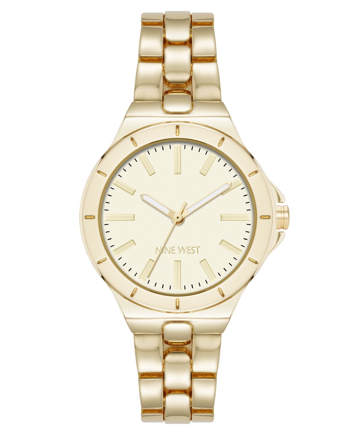 Anne Klein Women's Quartz Iconic Gold-tone Metal Alloy Watch, 35mm In Gold