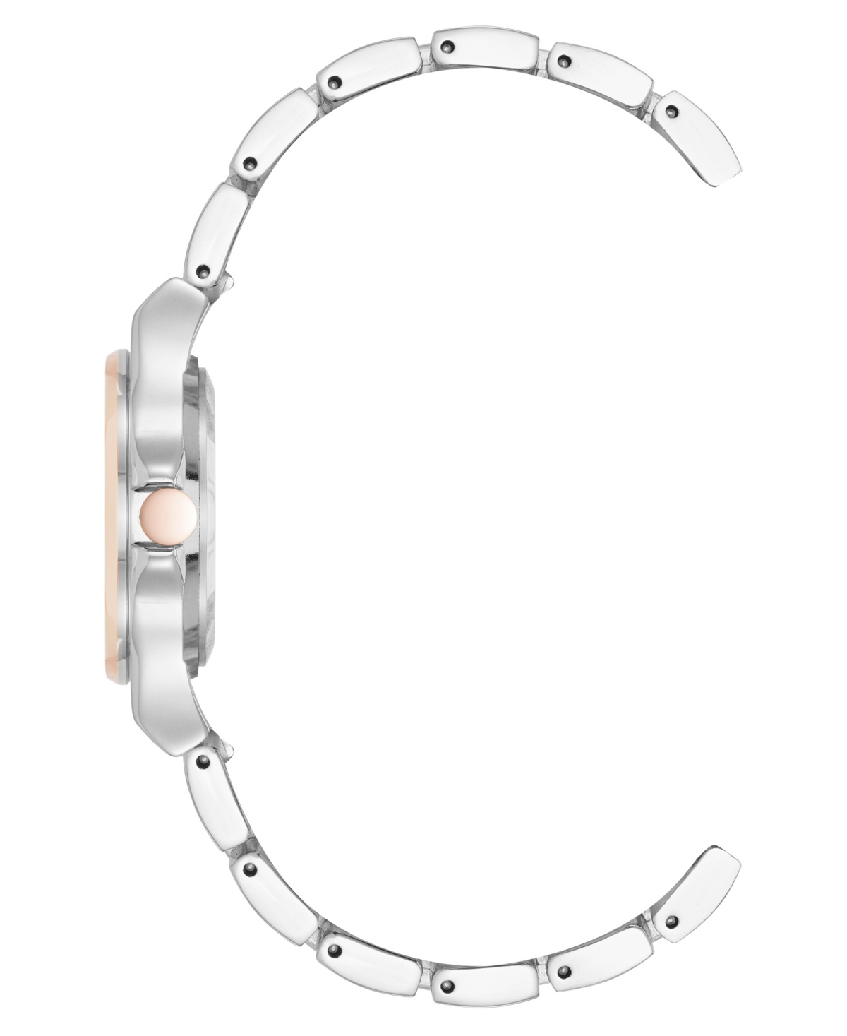 Anne Klein Women's Quartz Iconic Silver-tone And Rose Gold-tone Metal Alloy Watch, 35mm In Multi
