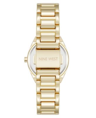 Women's Quartz Minimalist Olive and Gold-Tone Metal Alloy Watch, 30mm