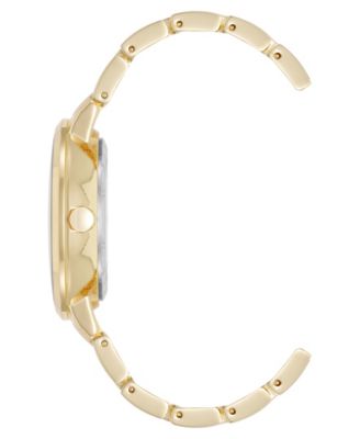 Women's Quartz Premium Gold-Tone Metal Alloy Watch, 35mm