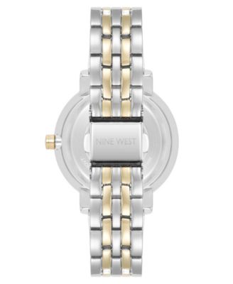 Women's Quartz Premium Silver-Tone and Gold-Tone Metal Alloy Watch, 35mm