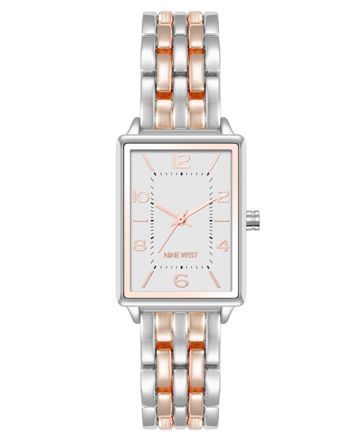 Anne Klein Women's Quartz Casual Silver-tone And Rose Gold-tone Metal Alloy Watch, 23mm In Multi