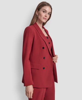 Women's Double-Breasted Six-Button Blazer