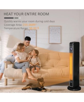 Oscillating Ceramic Space Heater w/ Remote Control,