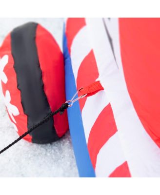 8' Inflatable Christmas Train W/ Santa Claus Snowman Penguin