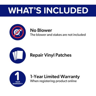 HeroKiddo 16  Purple Tropical Inflatable Water Slide with Attached Pool (No Blower Included), Commercial Grade, Wet Dry Use