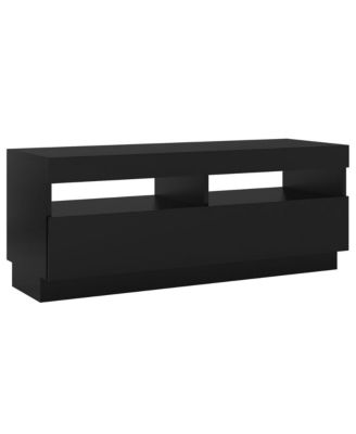 TV Stand with LED Lights Black 39.4"x13.8"x15.7"