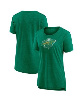 Fanatics - Women's Heather Green Minnesota Wild Special Edition 2.0 Modern T-Shirt