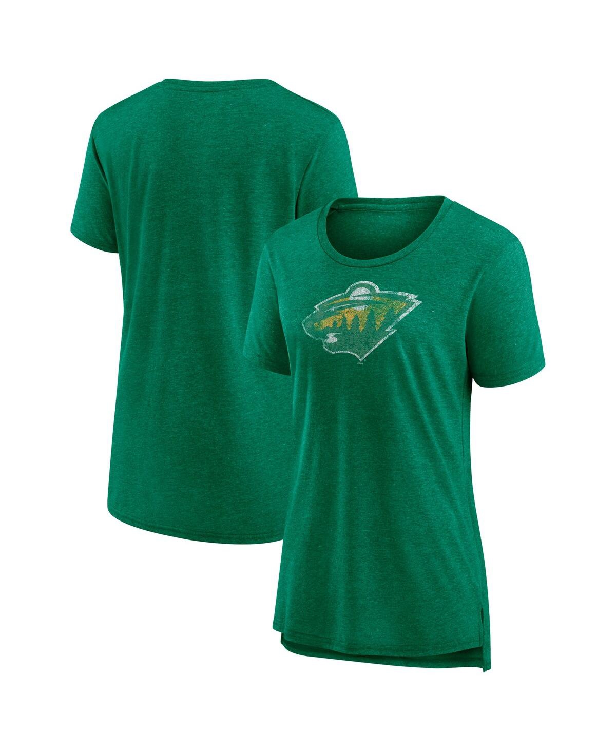Women's Heather Green Minnesota Wild Special Edition 2.0 Modern T-Shirt - Heather Green