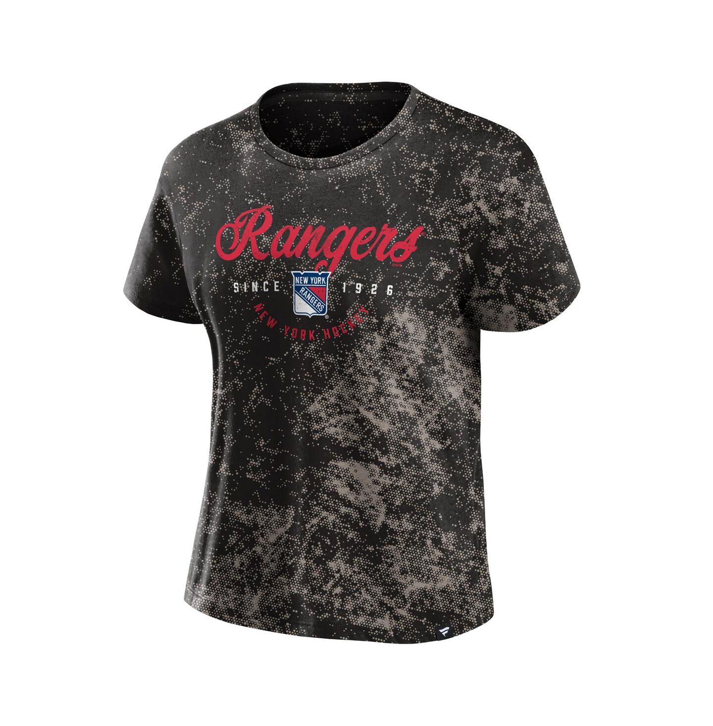 Женская футболка Fanatics Black New York Rangers Breakaway — фото 3