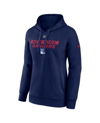 Women's Navy New York Rangers Authentic Pro Core Primary Fleece Pullover Hoodie
