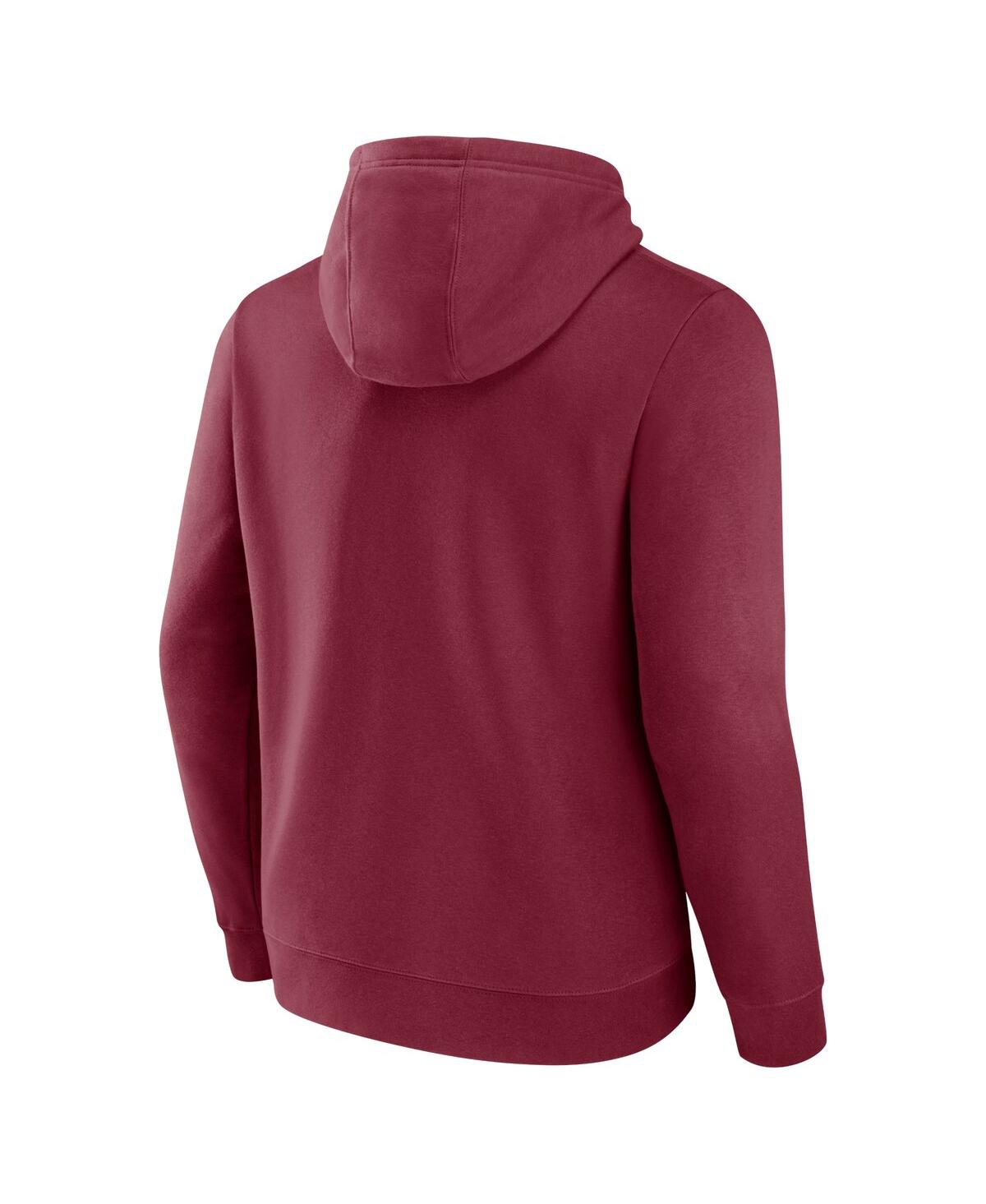 Fanatics Men's Burgundy Washington Commanders Geometric Chrome Pullover Hoodie In Burgundy