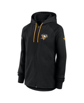 Women's Black Pittsburgh Penguins Authentic Pro Rink Fleece Full-Zip Jacket