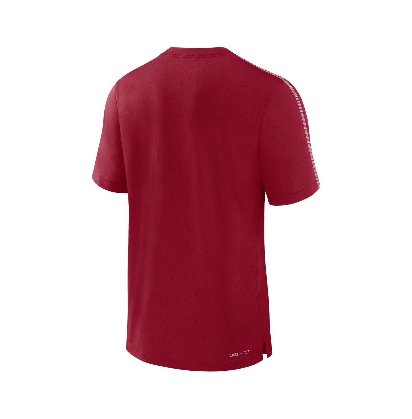 Мужская футболка Jordan Crimson Oklahoma Sooners 2024 Sideline Player Performance Tri-Blend — фото 3