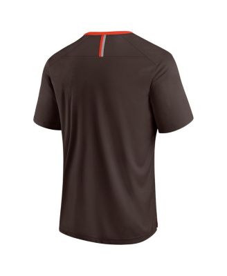 Men's Brown Cleveland Browns Defender Fade Slant T-Shirt