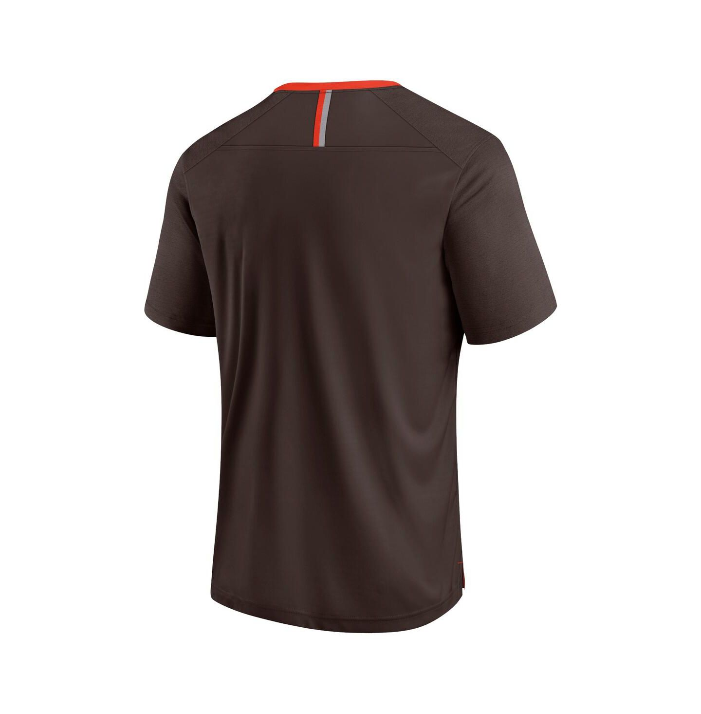 Мужская футболка Fanatics Brown Cleveland Browns Defender Fade Slant — фото 3