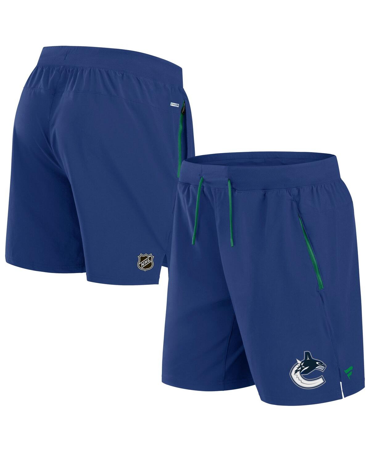 Men's Blue Vancouver Canucks Authentic Pro Rink Performance Shorts - Blue