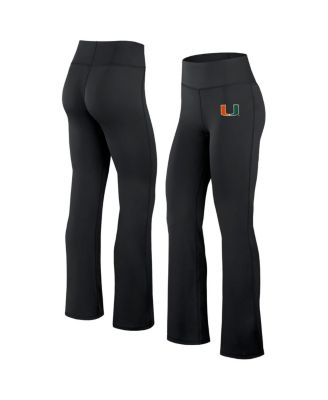 Fanatics - Women's Black Miami Hurricanes Training Camp Maxed Out Flare Leggings
