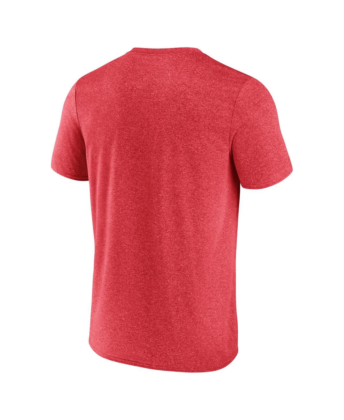Fanatics Men's Heather Red Detroit Red Wings Property Of T-shirt In Red