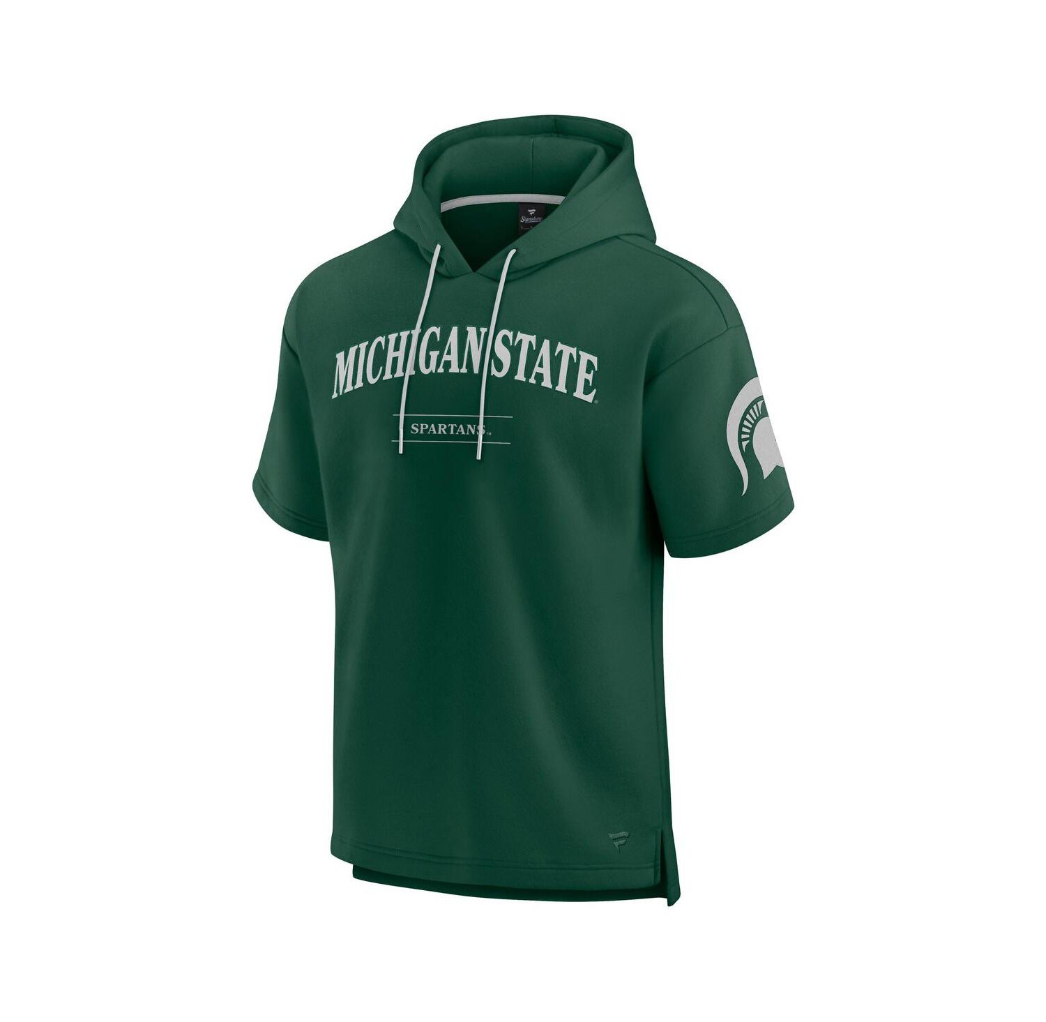 Men's Green Michigan State Spartans Ready Short Sleeve Pullover Hoodie